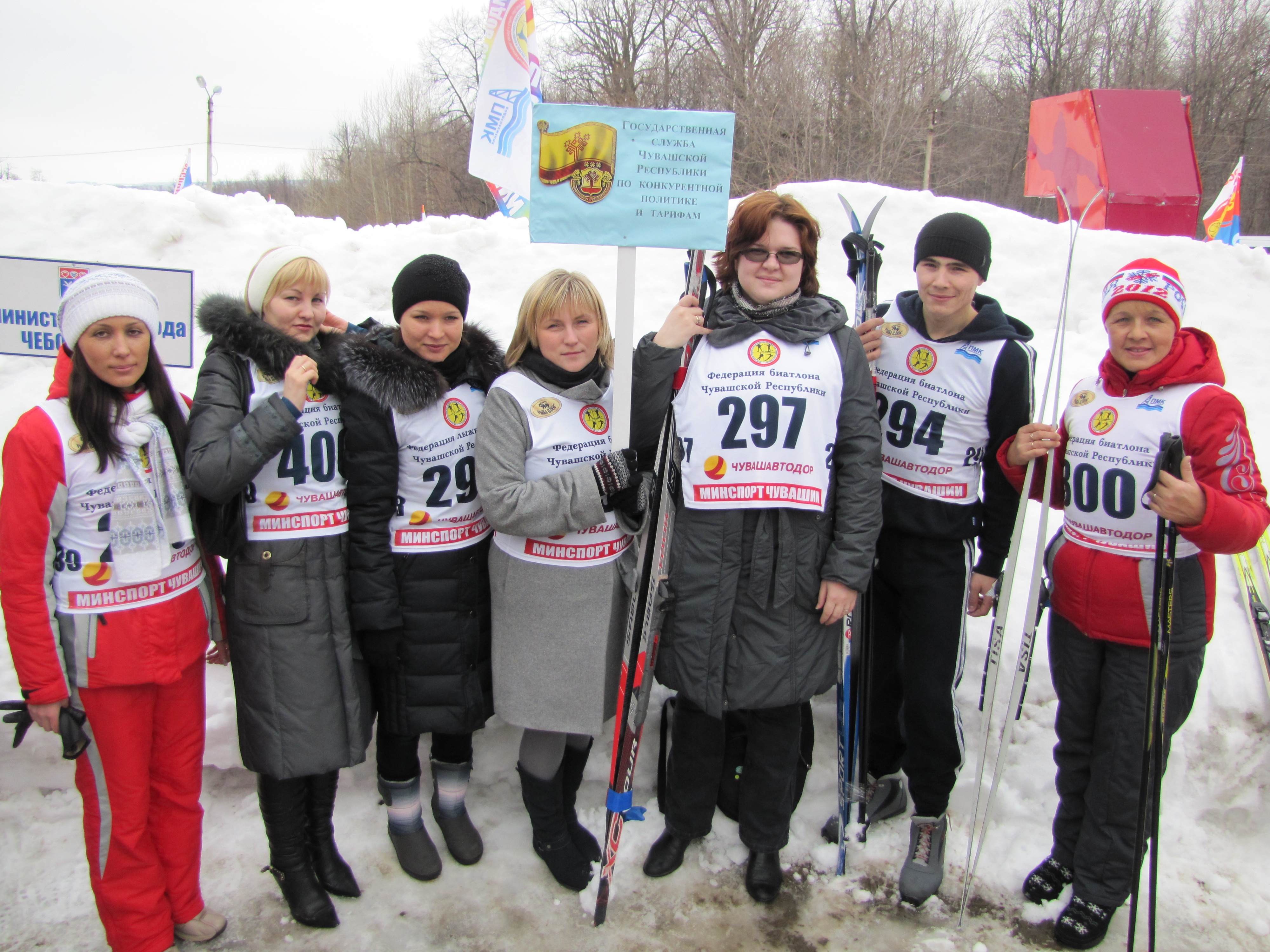 Участие в лыжной гонке «Весенняя лыжня – 2012»